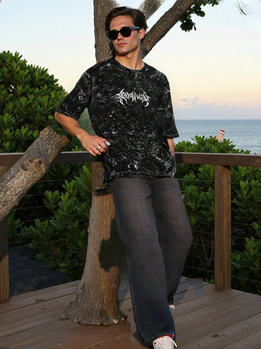 Unisex Acid Washed Oversized Tee